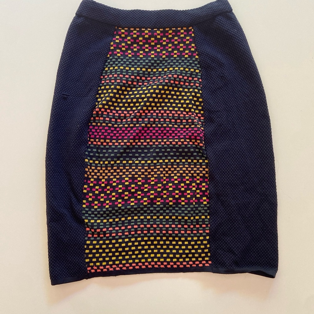 M Missoni Navy Knit Skirt M